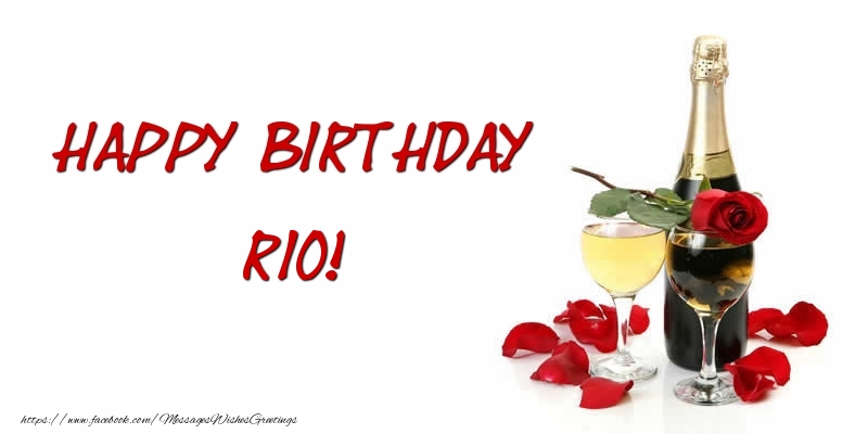 Greetings Cards for Birthday - Happy Birthday Rio