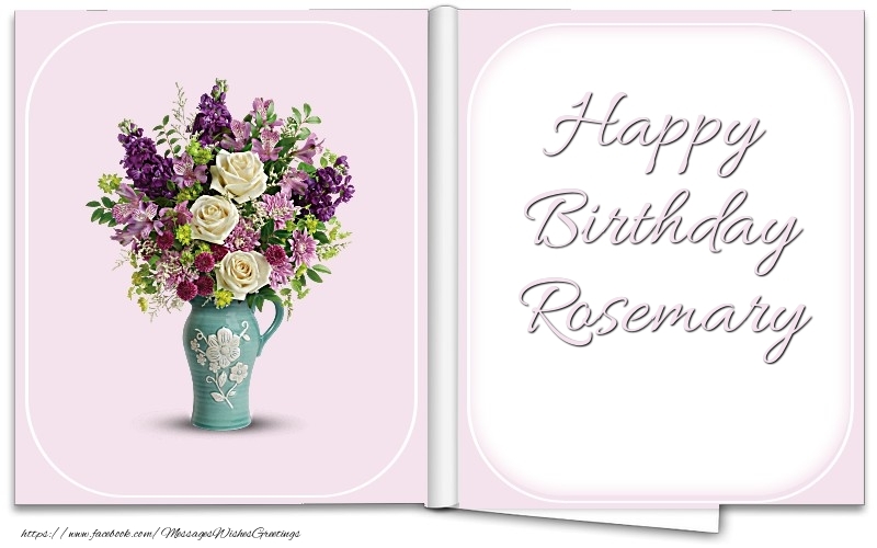 Greetings Cards for Birthday - Happy Birthday Rosemary