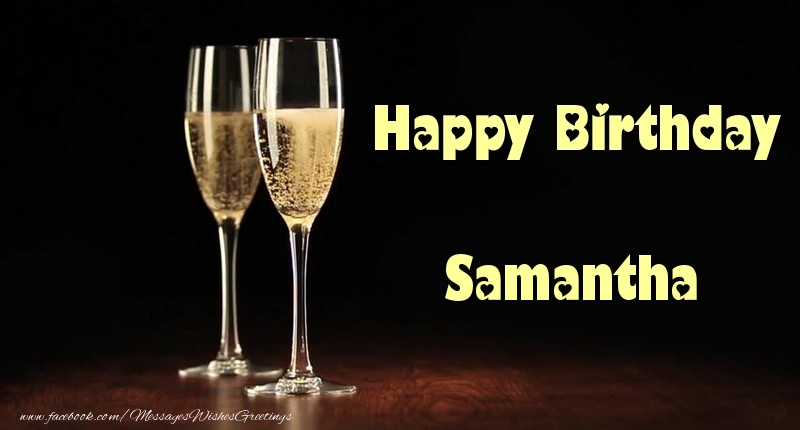 Greetings Cards for Birthday - Happy Birthday Samantha