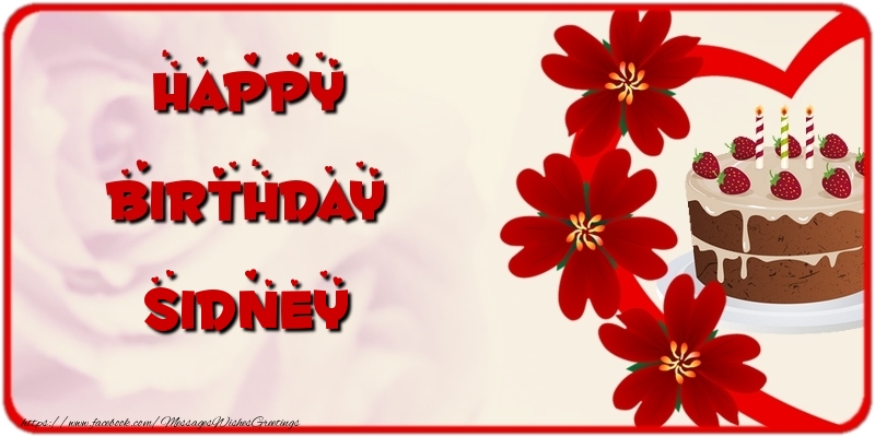 Greetings Cards for Birthday - Happy Birthday Sidney