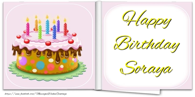 Greetings Cards for Birthday - Happy Birthday Soraya