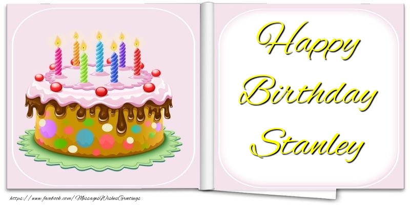 Greetings Cards for Birthday - Happy Birthday Stanley