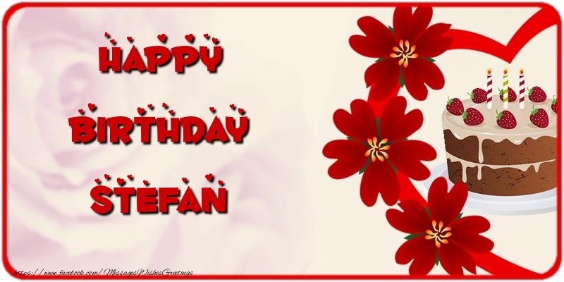 Greetings Cards for Birthday - Happy Birthday Stefan