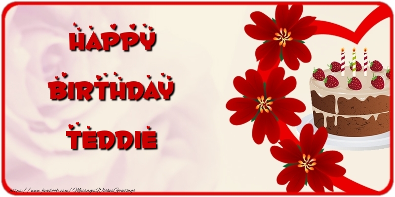 Greetings Cards for Birthday - Happy Birthday Teddie