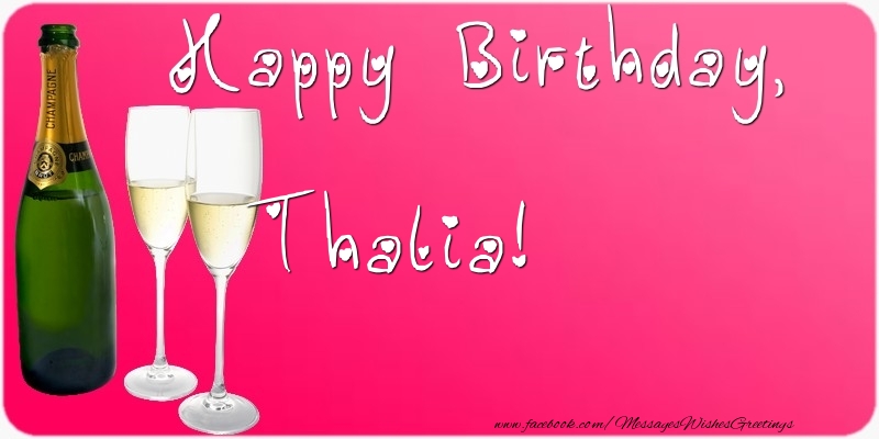 Greetings Cards for Birthday - Happy Birthday, Thalia