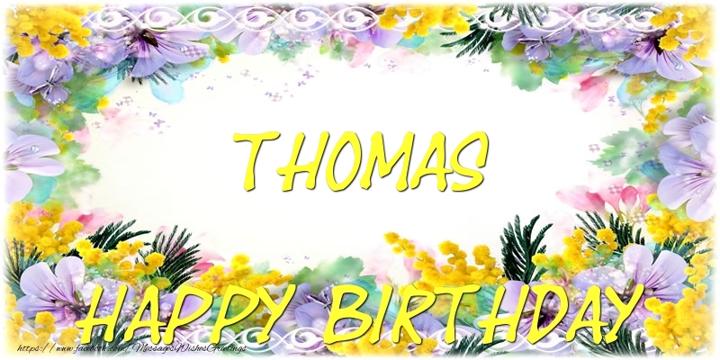 Greetings Cards for Birthday - Happy Birthday Thomas
