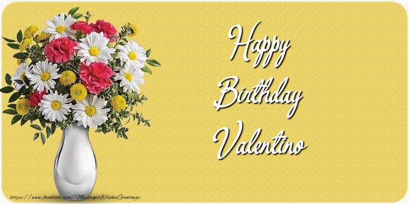 Greetings Cards for Birthday - Happy Birthday Valentino