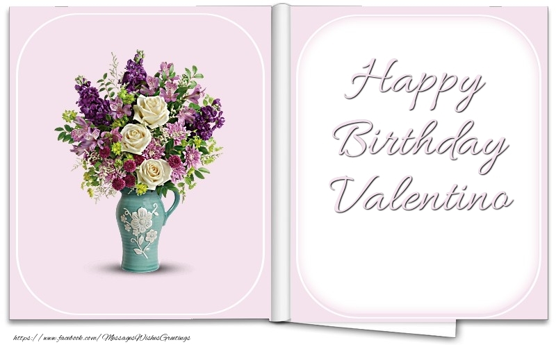 Greetings Cards for Birthday - Happy Birthday Valentino