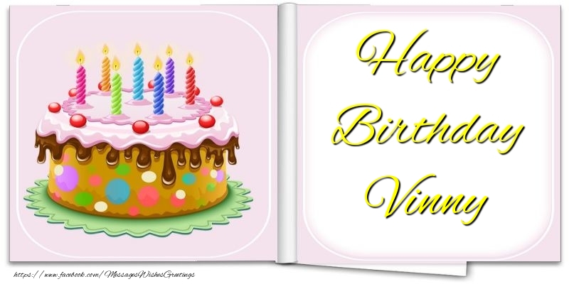 Greetings Cards for Birthday - Happy Birthday Vinny