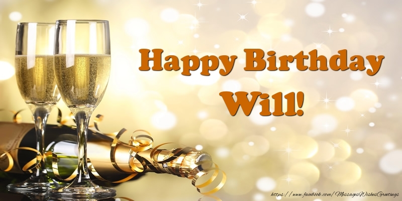Greetings Cards for Birthday - Happy Birthday Will!