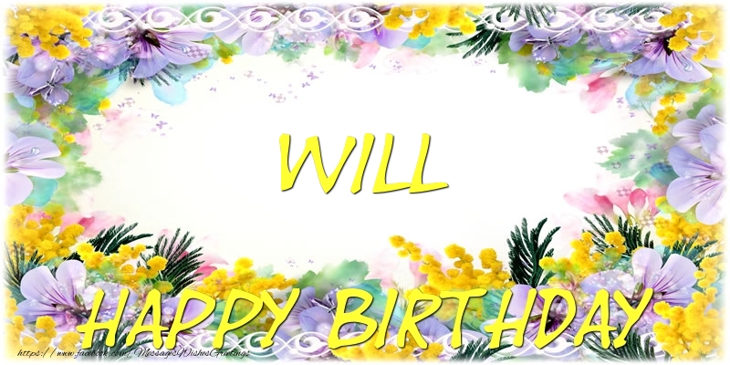 Greetings Cards for Birthday - Happy Birthday Will
