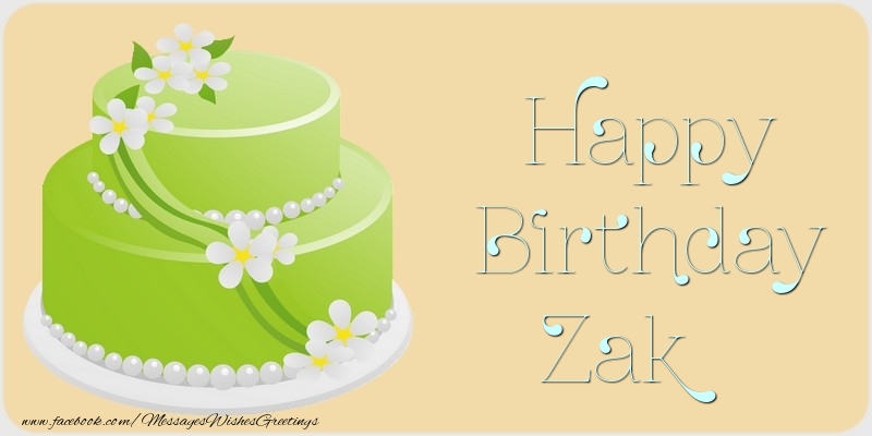 Greetings Cards for Birthday - Happy Birthday Zak