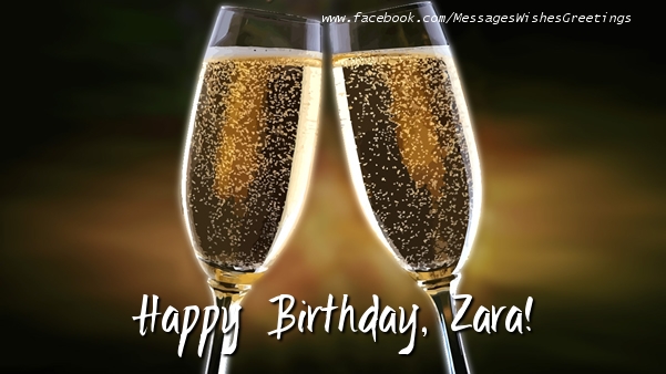 Greetings Cards for Birthday - Happy Birthday, Zara!