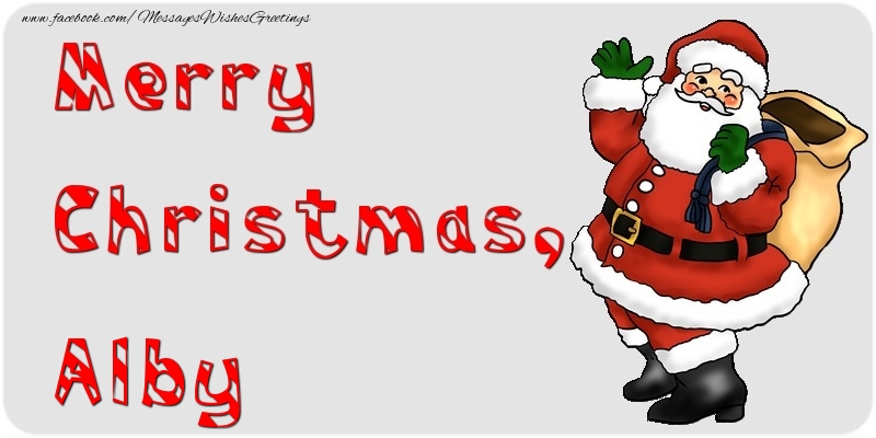 Greetings Cards for Christmas - Merry Christmas, Alby