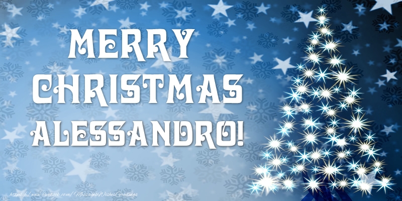 Greetings Cards for Christmas - Christmas Tree | Merry Christmas Alessandro!