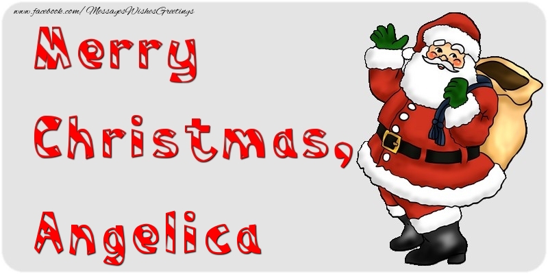 Greetings Cards for Christmas - Merry Christmas, Angelica