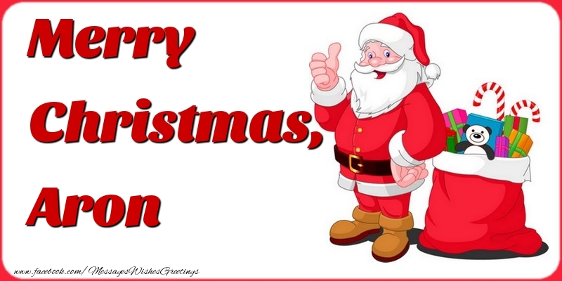 Greetings Cards for Christmas - Merry Christmas, Aron