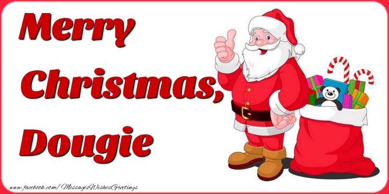 Greetings Cards for Christmas - Merry Christmas, Dougie