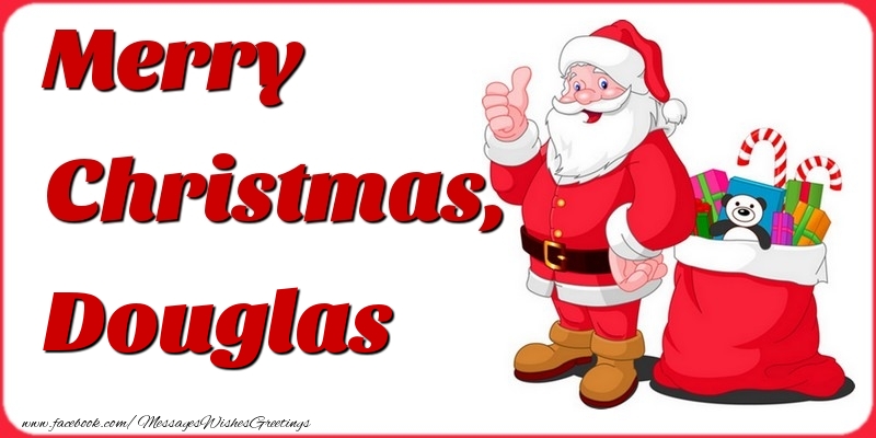 Greetings Cards for Christmas - Merry Christmas, Douglas
