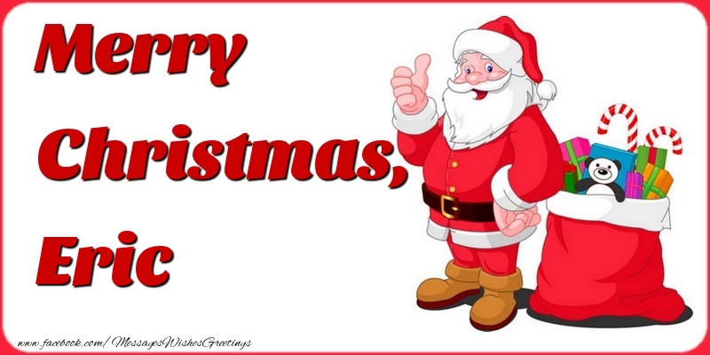 Greetings Cards for Christmas - Merry Christmas, Eric