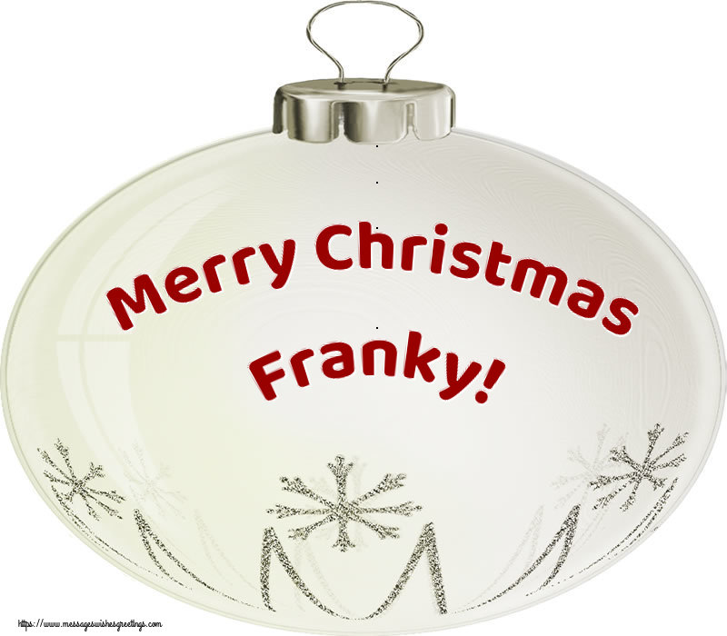 Greetings Cards for Christmas - Merry Christmas Franky!