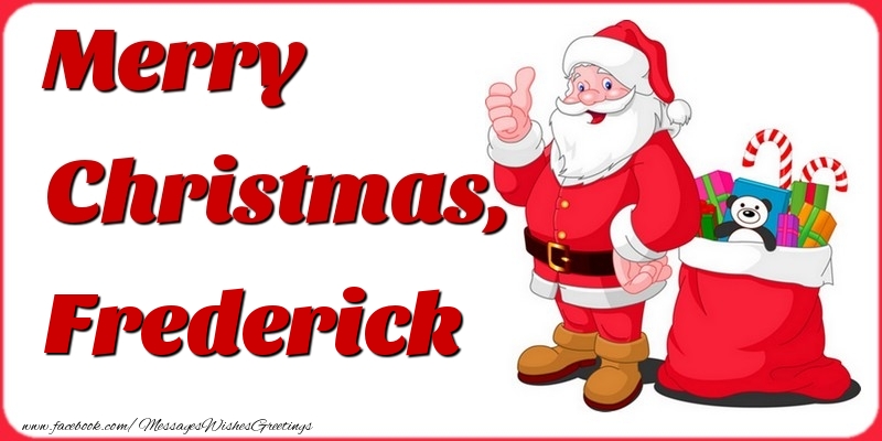 Greetings Cards for Christmas - Merry Christmas, Frederick