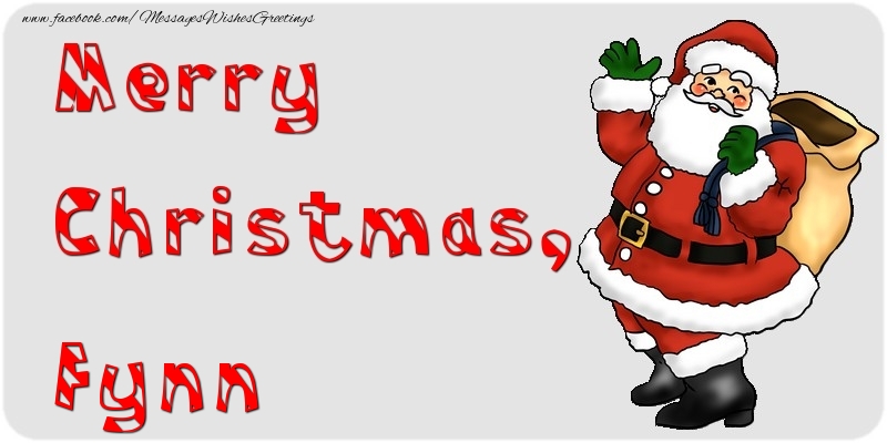 Greetings Cards for Christmas - Merry Christmas, Fynn