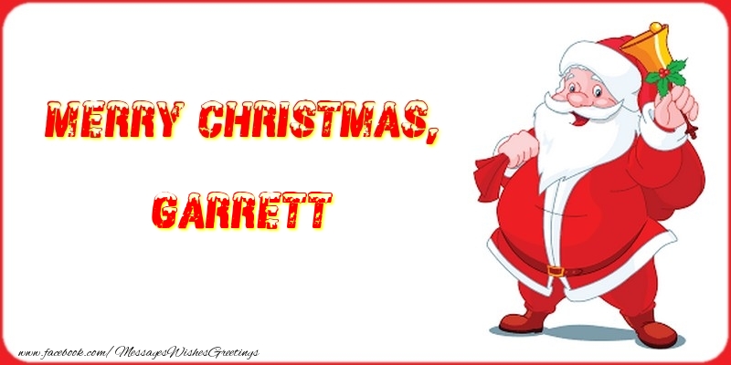 Greetings Cards for Christmas - Merry Christmas, Garrett