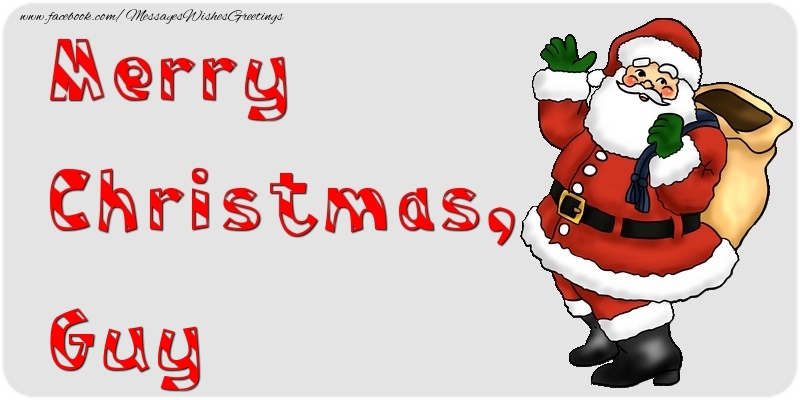 Greetings Cards for Christmas - Merry Christmas, Guy