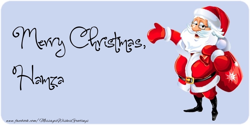 Greetings Cards for Christmas - Santa Claus | Merry Christmas, Hamza