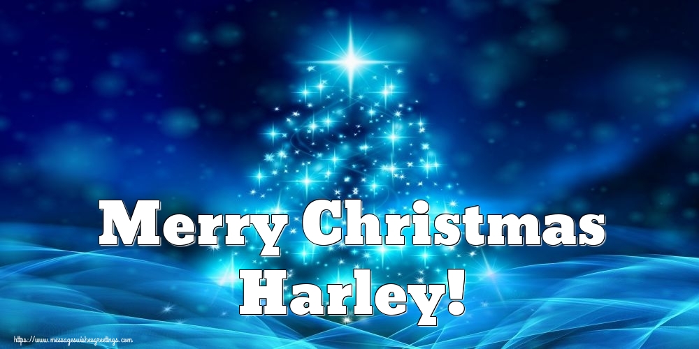 Greetings Cards for Christmas - Merry Christmas Harley!