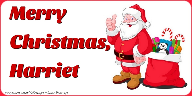 Greetings Cards for Christmas - Merry Christmas, Harriet