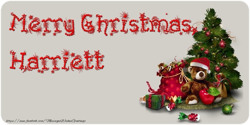 Greetings Cards for Christmas - Merry Christmas, Harriett