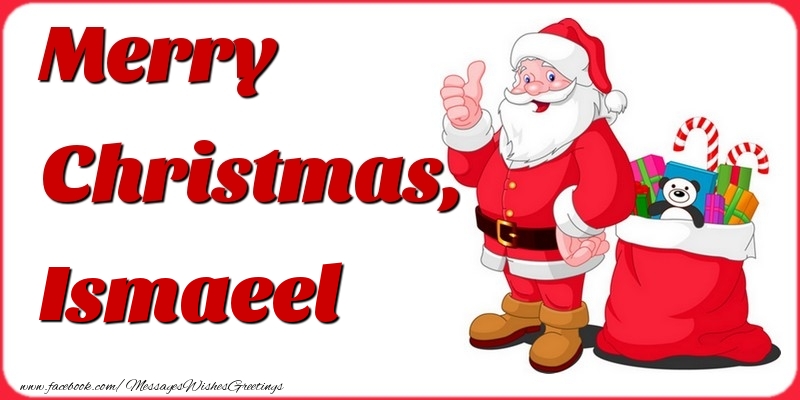 Greetings Cards for Christmas - Merry Christmas, Ismaeel