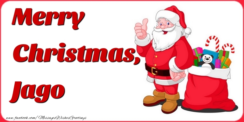 Greetings Cards for Christmas - Merry Christmas, Jago