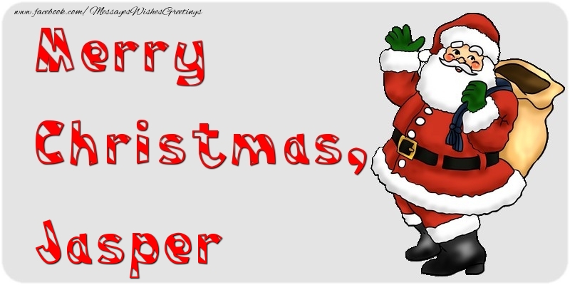 Greetings Cards for Christmas - Merry Christmas, Jasper