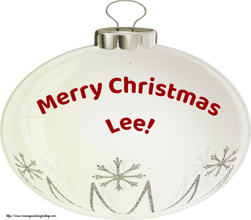 Greetings Cards for Christmas - Merry Christmas Lee!