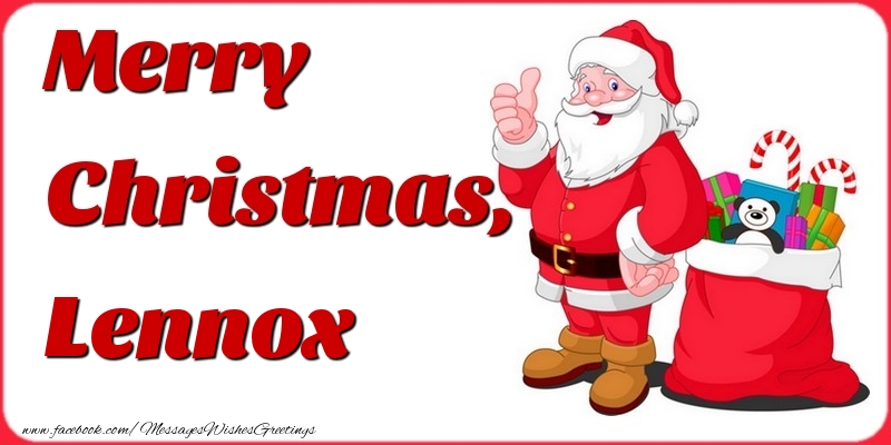 Greetings Cards for Christmas - Merry Christmas, Lennox