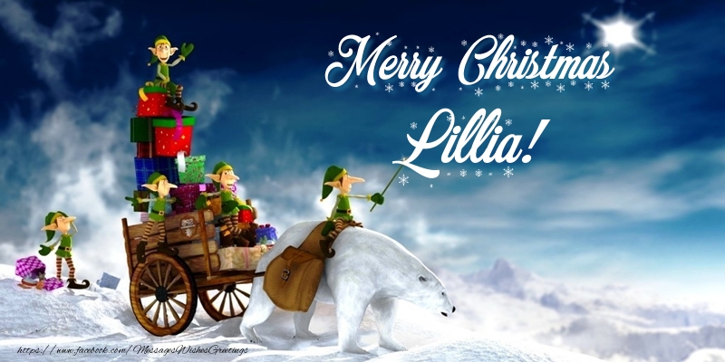 Greetings Cards for Christmas - Animation & Gift Box | Merry Christmas Lillia!