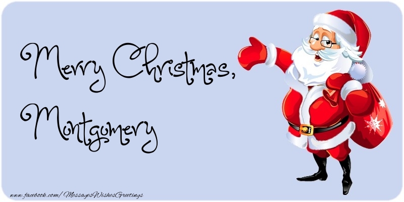 Greetings Cards for Christmas - Merry Christmas, Montgomery