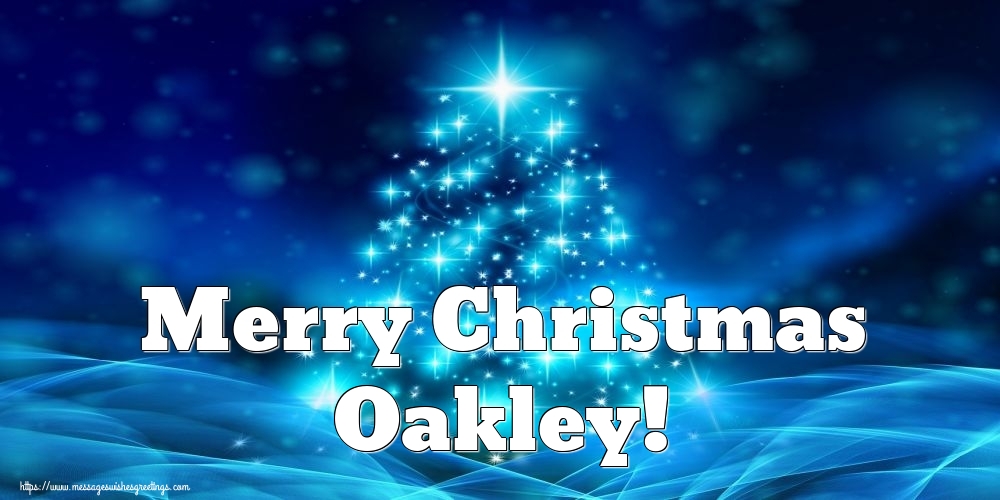 Greetings Cards for Christmas - Merry Christmas Oakley!