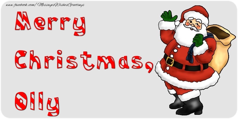 Greetings Cards for Christmas - Merry Christmas, Olly