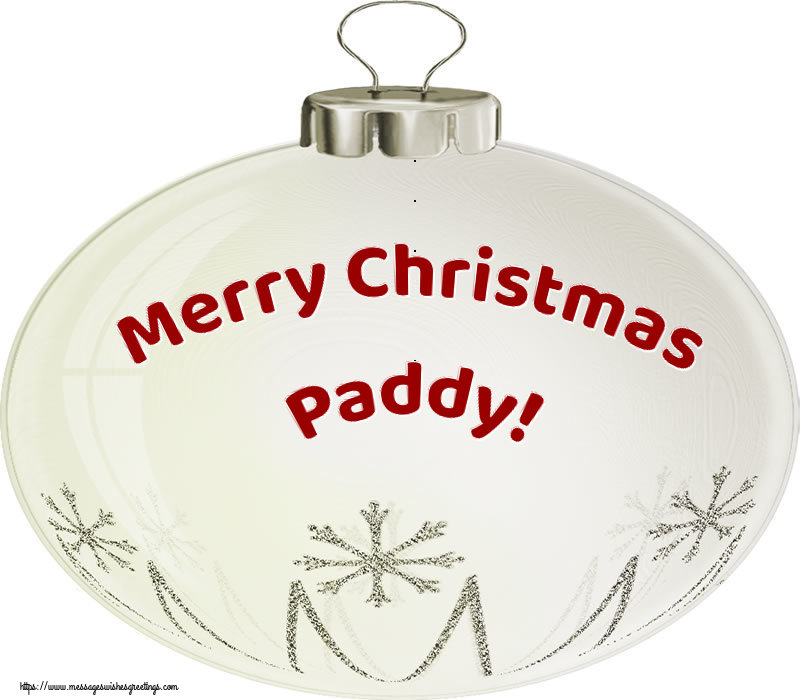 Greetings Cards for Christmas - Merry Christmas Paddy!