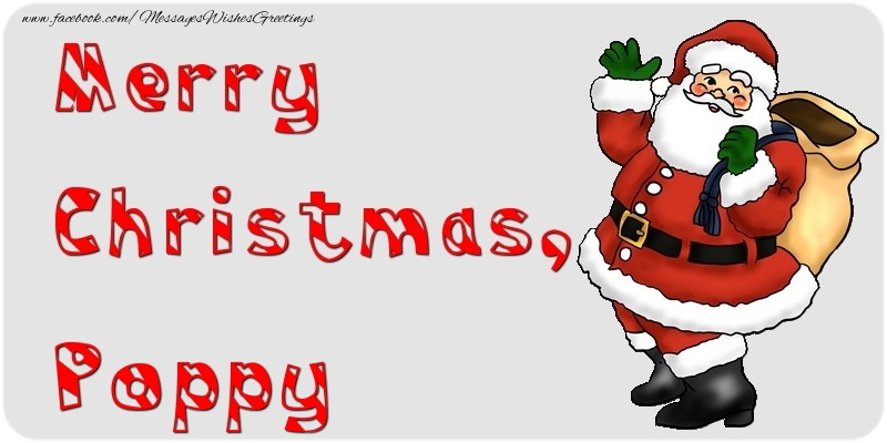 Greetings Cards for Christmas - Santa Claus | Merry Christmas, Poppy