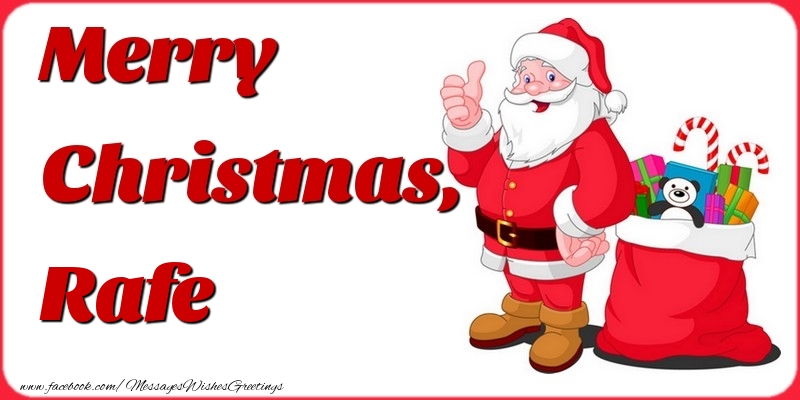 Greetings Cards for Christmas - Merry Christmas, Rafe