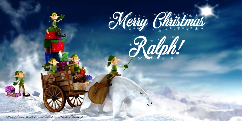 Greetings Cards for Christmas - Merry Christmas Ralph!