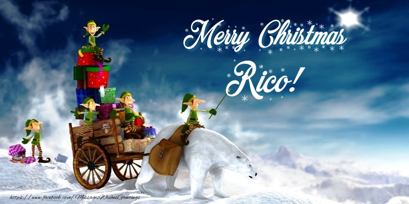 Greetings Cards for Christmas - Merry Christmas Rico!