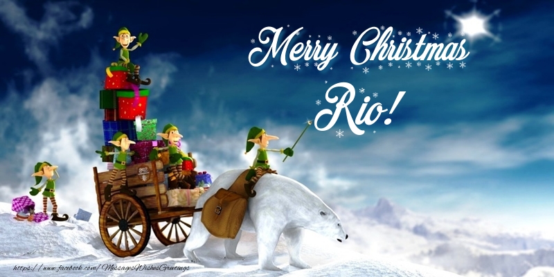 Greetings Cards for Christmas - Animation & Gift Box | Merry Christmas Rio!