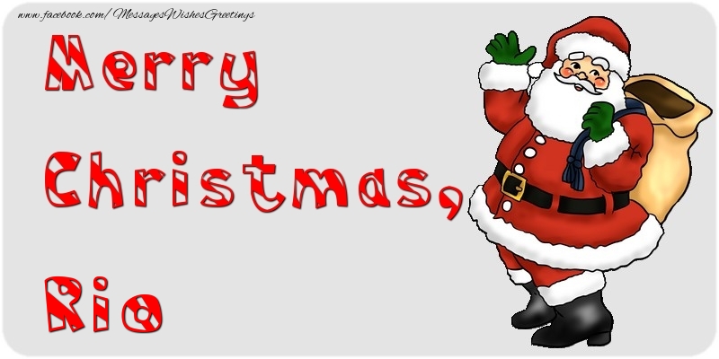 Greetings Cards for Christmas - Merry Christmas, Rio