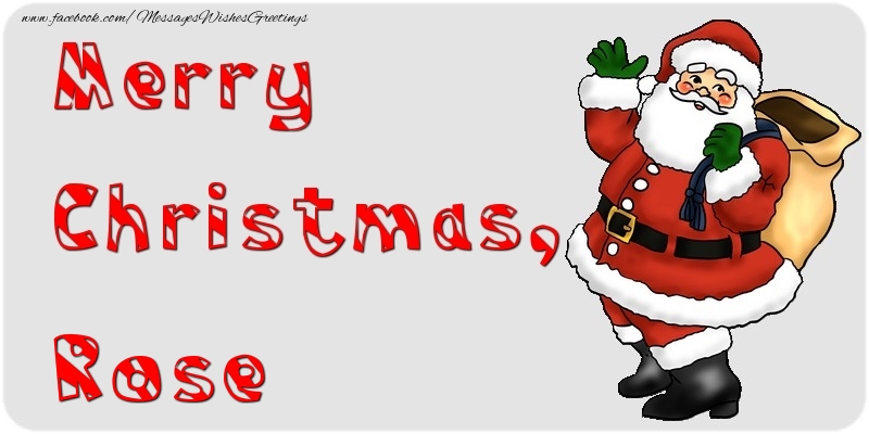 Greetings Cards for Christmas - Santa Claus | Merry Christmas, Rose